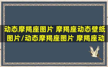 动态摩羯座图片 摩羯座动态壁纸图片/动态摩羯座图片 摩羯座动态壁纸图片-我的网站